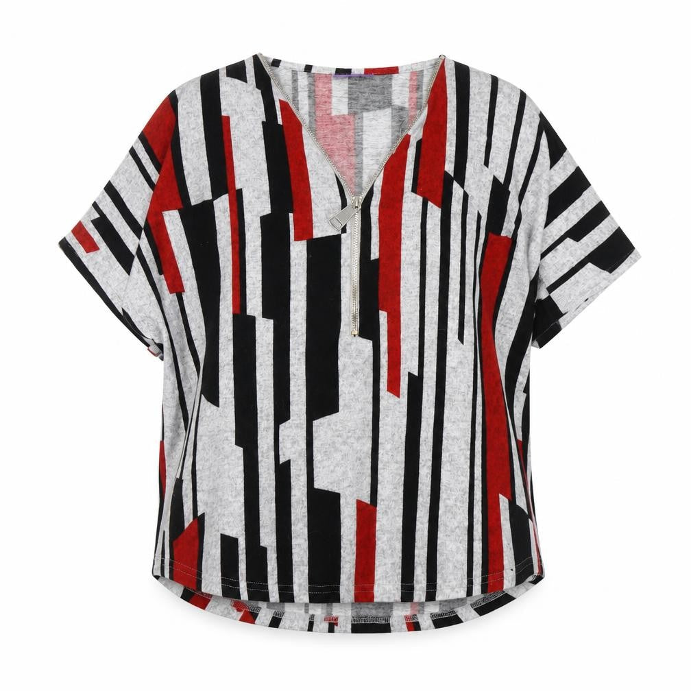 Autonomy Women's Multicoloured Geometric T-Shirt Size 16