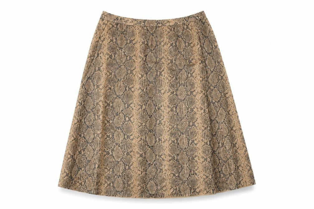 Warehouse Women's Beige A-Line Skirt Size 10