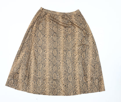Warehouse Women's Beige A-Line Skirt Size 10