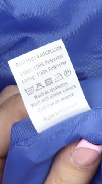Bonmarché Women's Blue Basic Jacket L Casual Zip