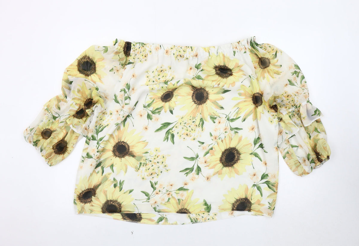 Bonmarché Women's Multicoloured Floral Blouse, Size 16