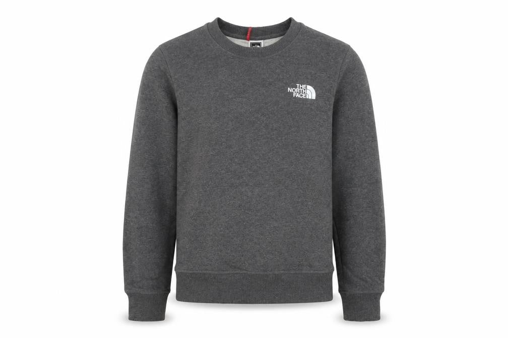 The North Face Boys Grey Sweatshirt M Pullover Crew Neck
