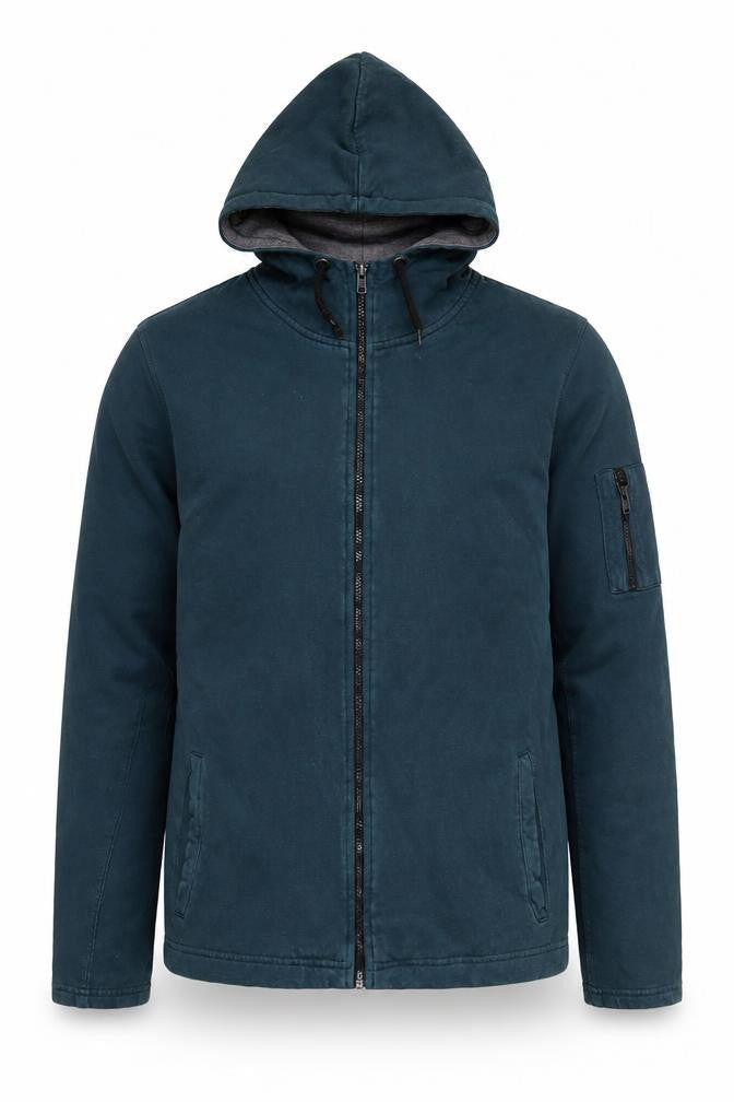 River Island Men's Blue Full Zip Hoodie, M