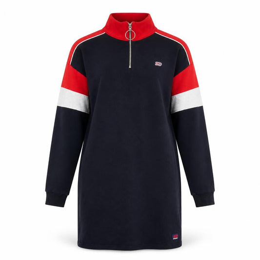 Superdry Women's Black, Red, White Sports Shirt Dress - Size 8