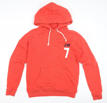 Jack Wills Women's Red Pullover Hoodie Size 12