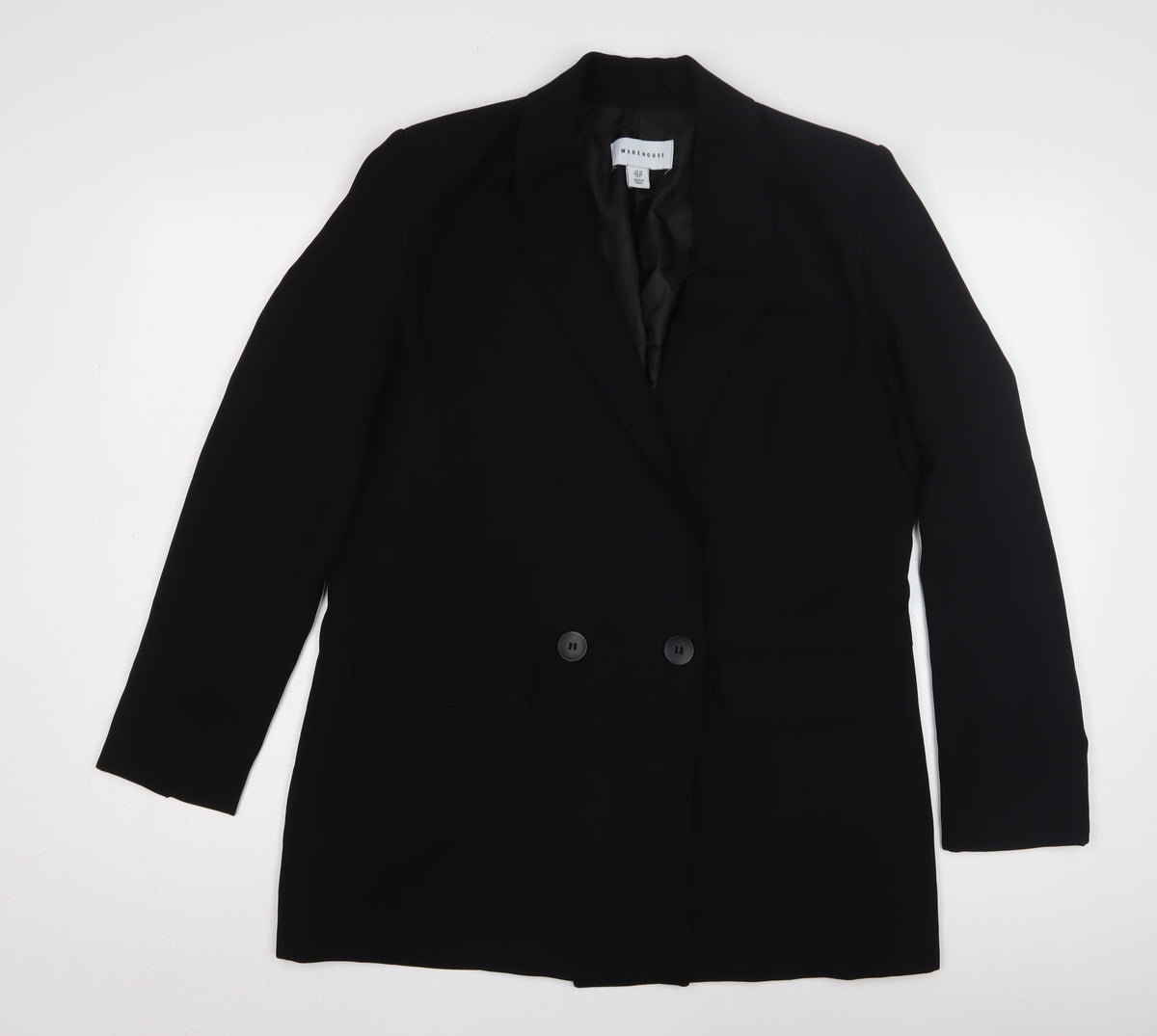 Warehouse Women's Black Blazer Size 10 Regular