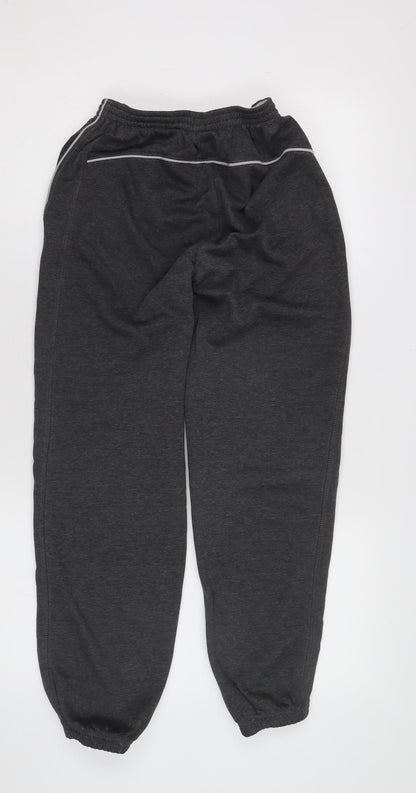Back view of Slazenger boys’ black jogger trousers 13 years