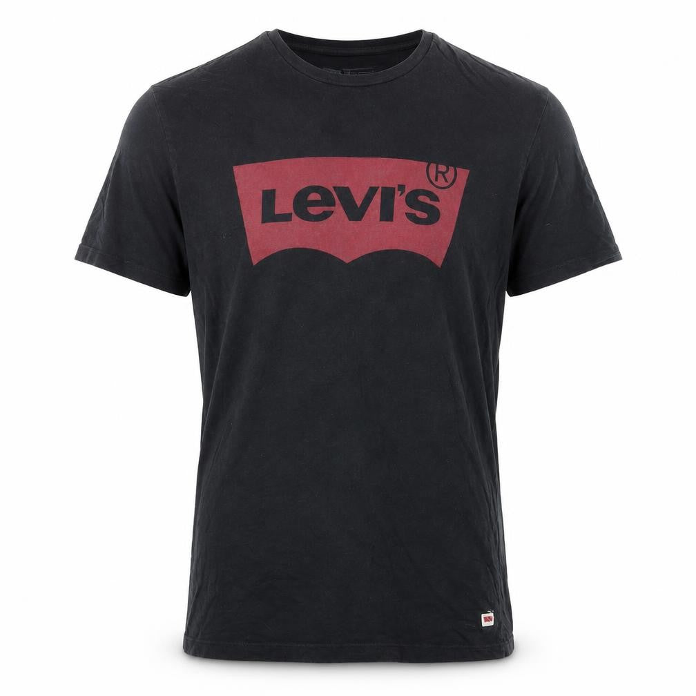 Levi's Black Men's T-Shirt, Short Sleeve, M, Cotton