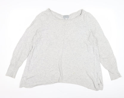 Mint Velvet Grey Women's Pullover, Size 6, Sequin Accents