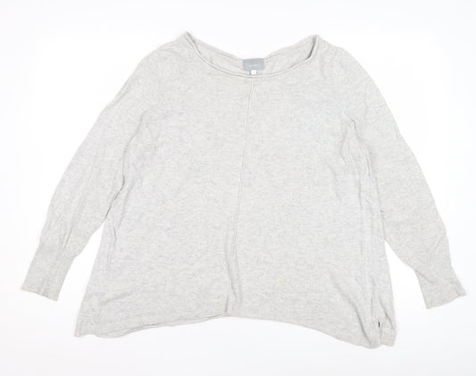 Mint Velvet Grey Women's Pullover, Size 6, Sequin Accents