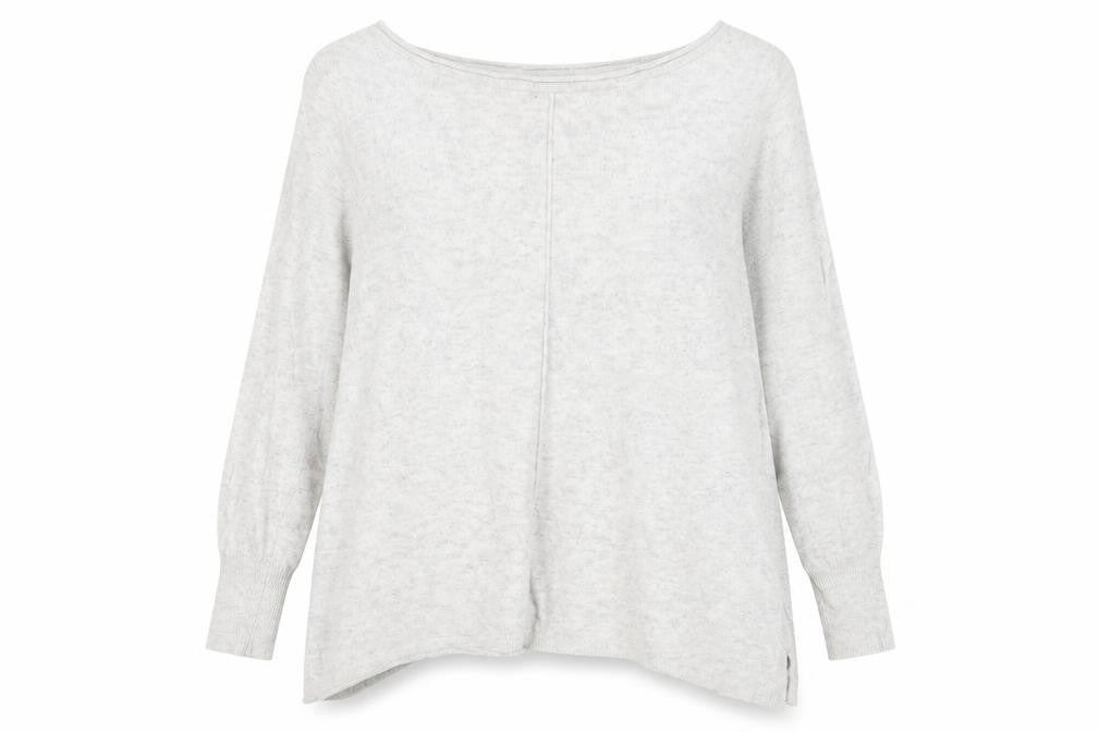 Mint Velvet Grey Women's Pullover, Size 6, Sequin Accents