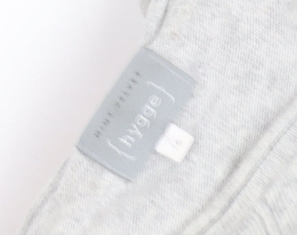 Mint Velvet Grey Women's Pullover, Size 6, Sequin Accents