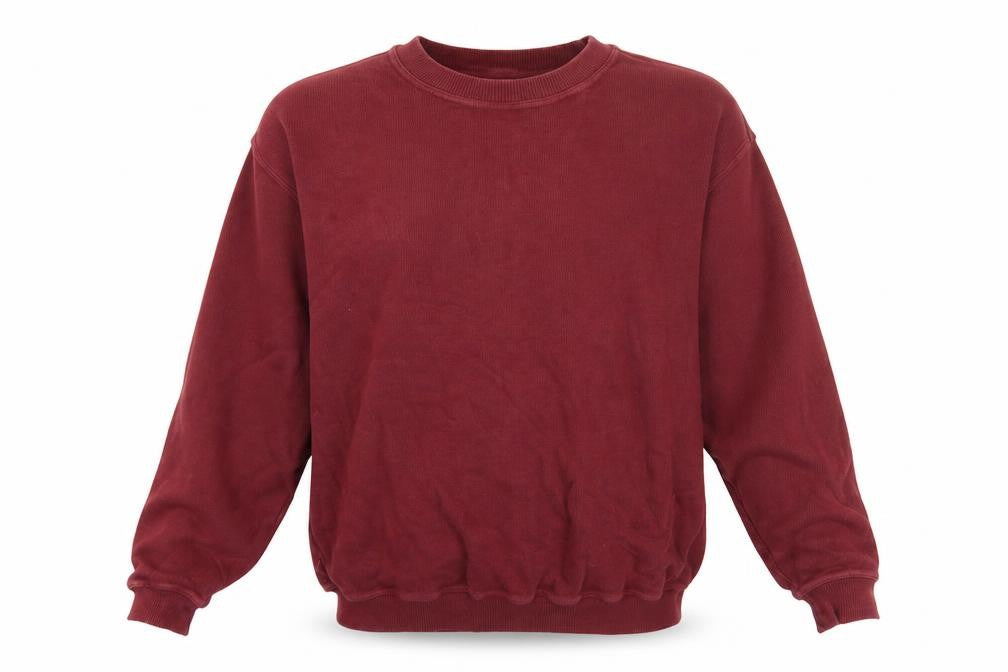 EWM Women's Red Crew Neck Sweatshirt - M