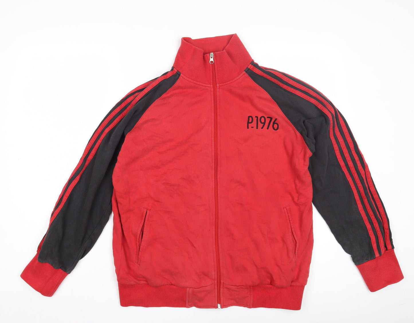 Pod Denim Men's Red Bomber Jacket, M, Anime Style