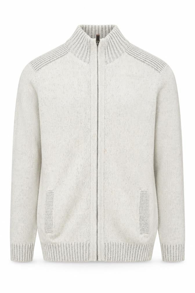 Maine New England Men's Grey Full Zip Jumper L