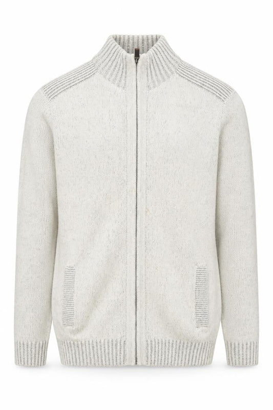 Maine New England Men's Grey Full Zip Jumper L