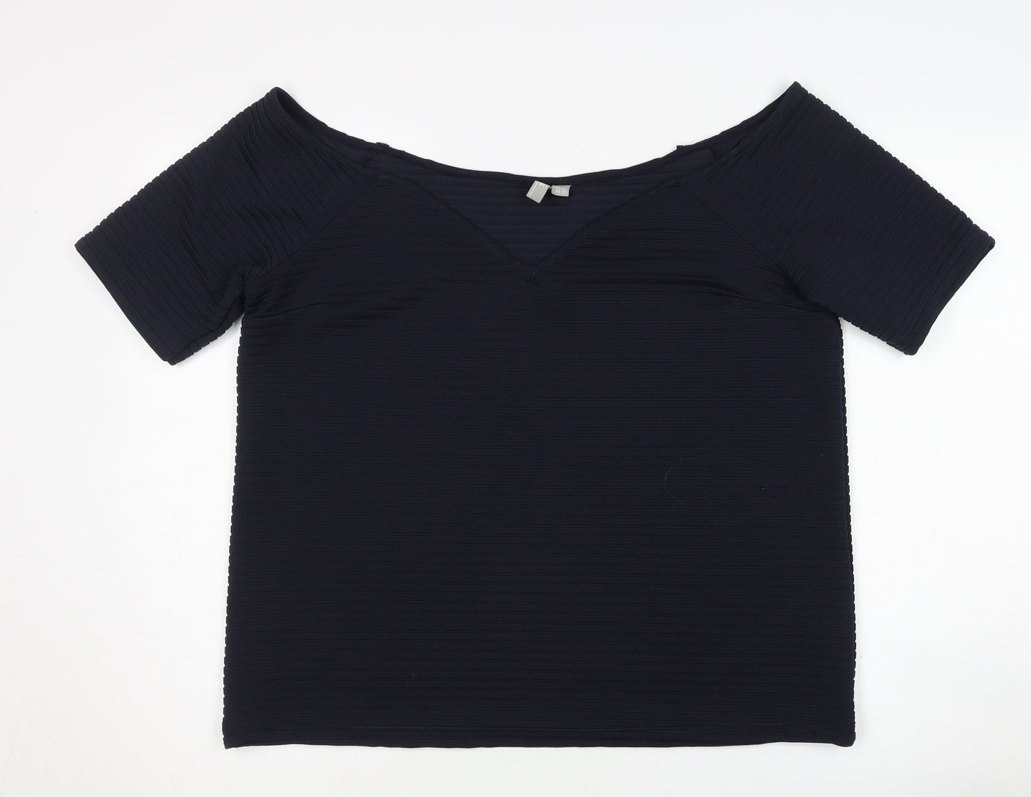 ASOS Women Blue Short Sleeve Top Size 16