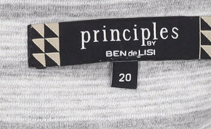 Additional view of Principles Women's Grey Striped Blazer, size 20