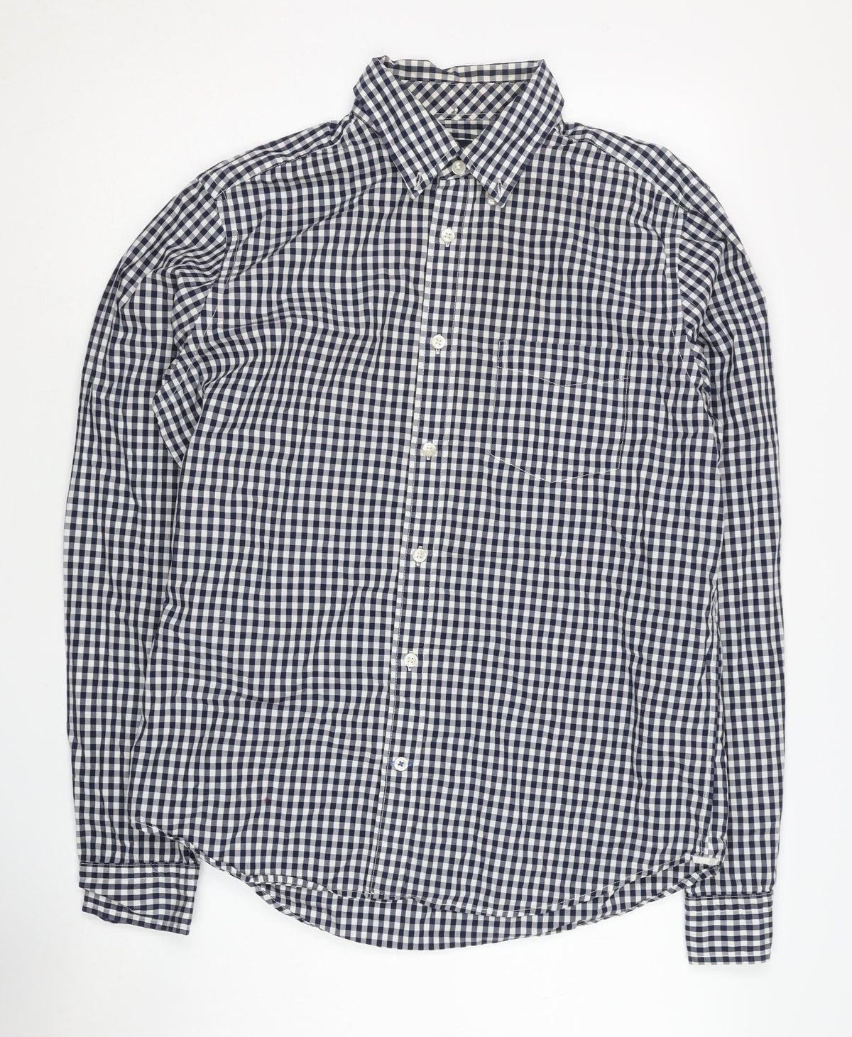 Gap Men's Black Checkered Button-Up Shirt M