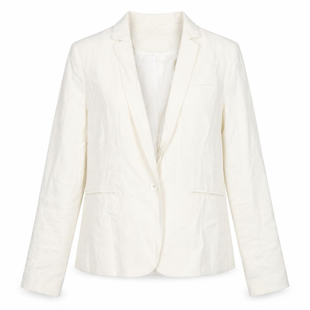 ASOS Women's Ivory Blazer Size 12 Relaxed Fit Elegant