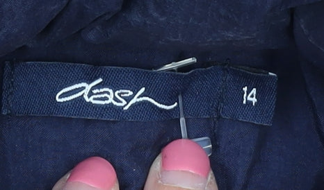 Dash Women's Blue Mid-Length Jacket Size 14