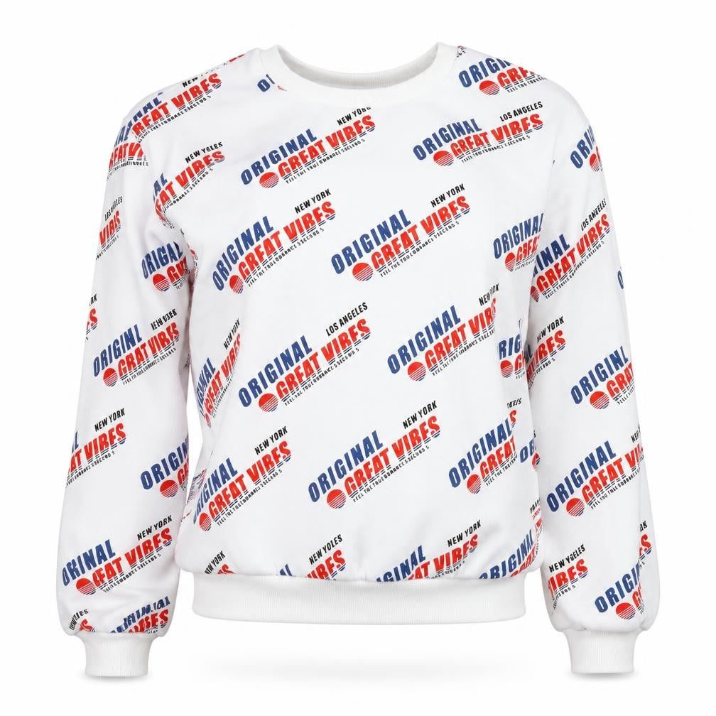 H&M Women's White Pullover Sweatshirt M