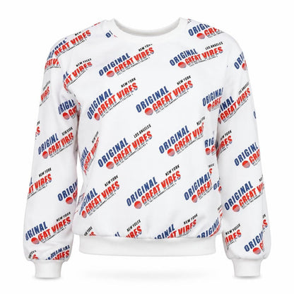 H&M Women's White Pullover Sweatshirt M