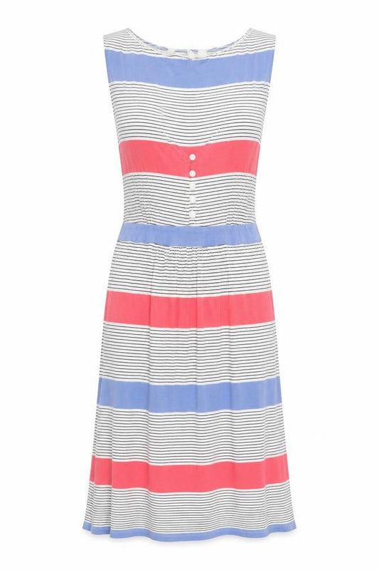 FatFace Women's Multicolour Size 10 Striped Dress