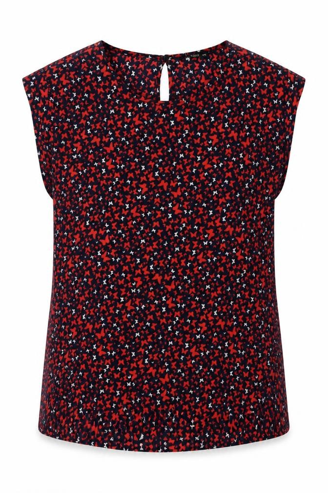 Oasis Women's Multicoloured Geometric Blouse