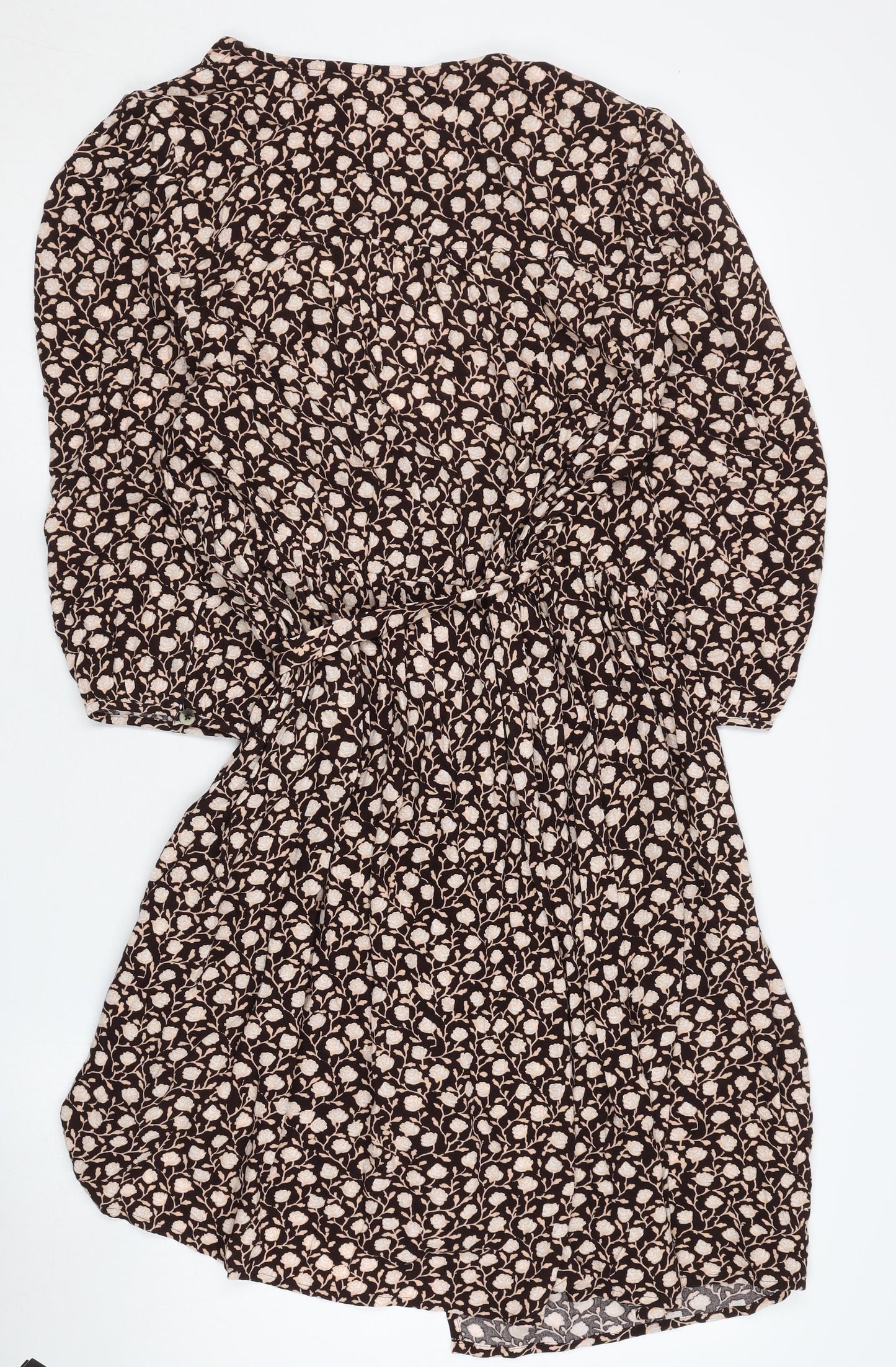Marks & Spencer Women's Black Floral Wrap Dress
