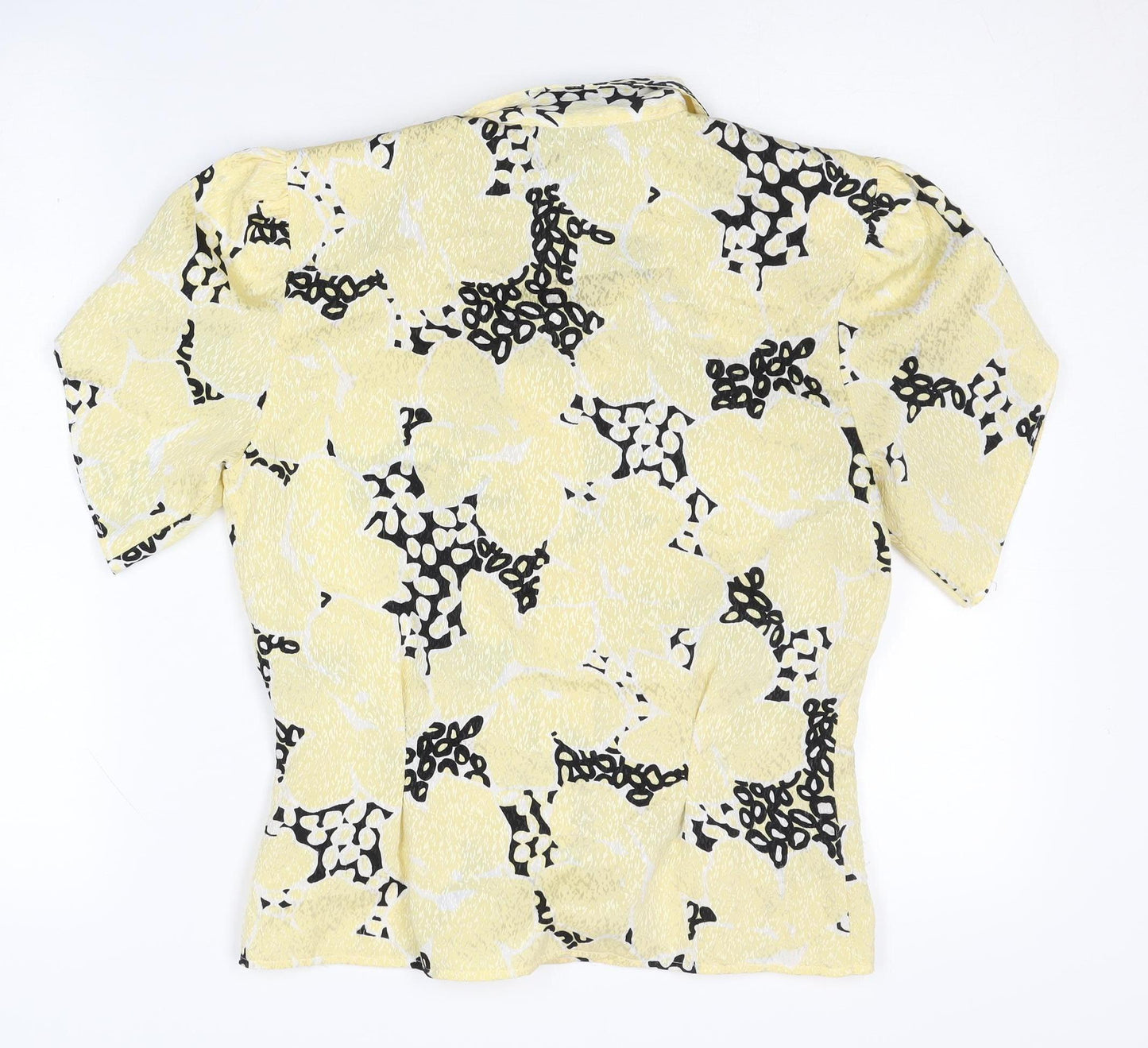 Your Sixth Sense Women's Yellow Floral Button-Up, Size 10