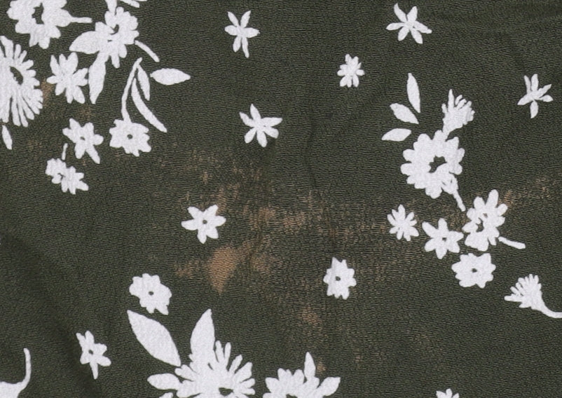 Marks & Spencer Women's Green Floral A-Line Dress