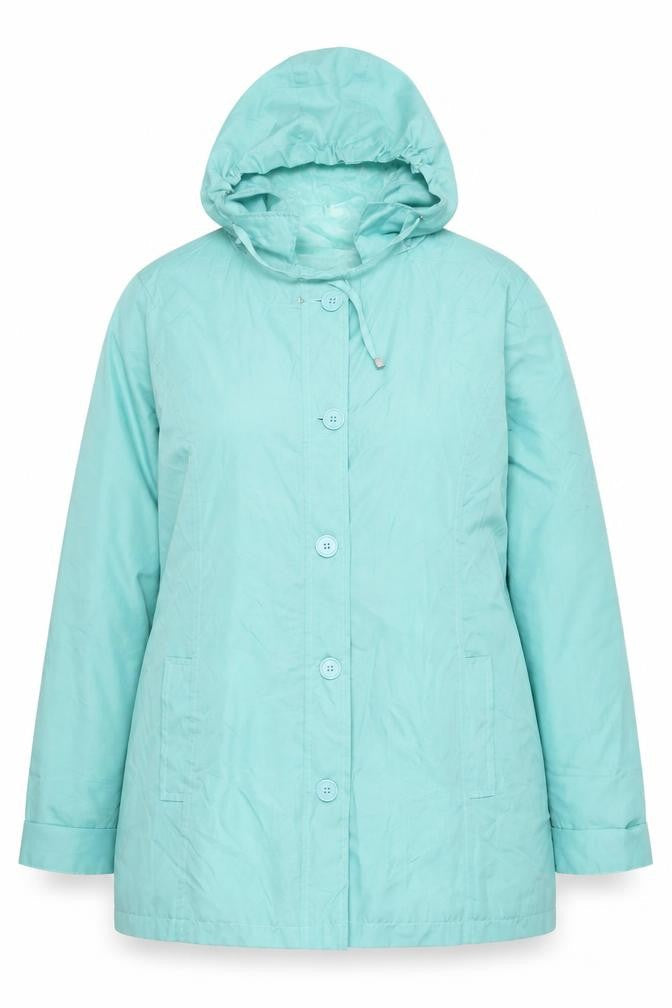Anne De Lancay Women's Blue Hooded Jacket Size 16