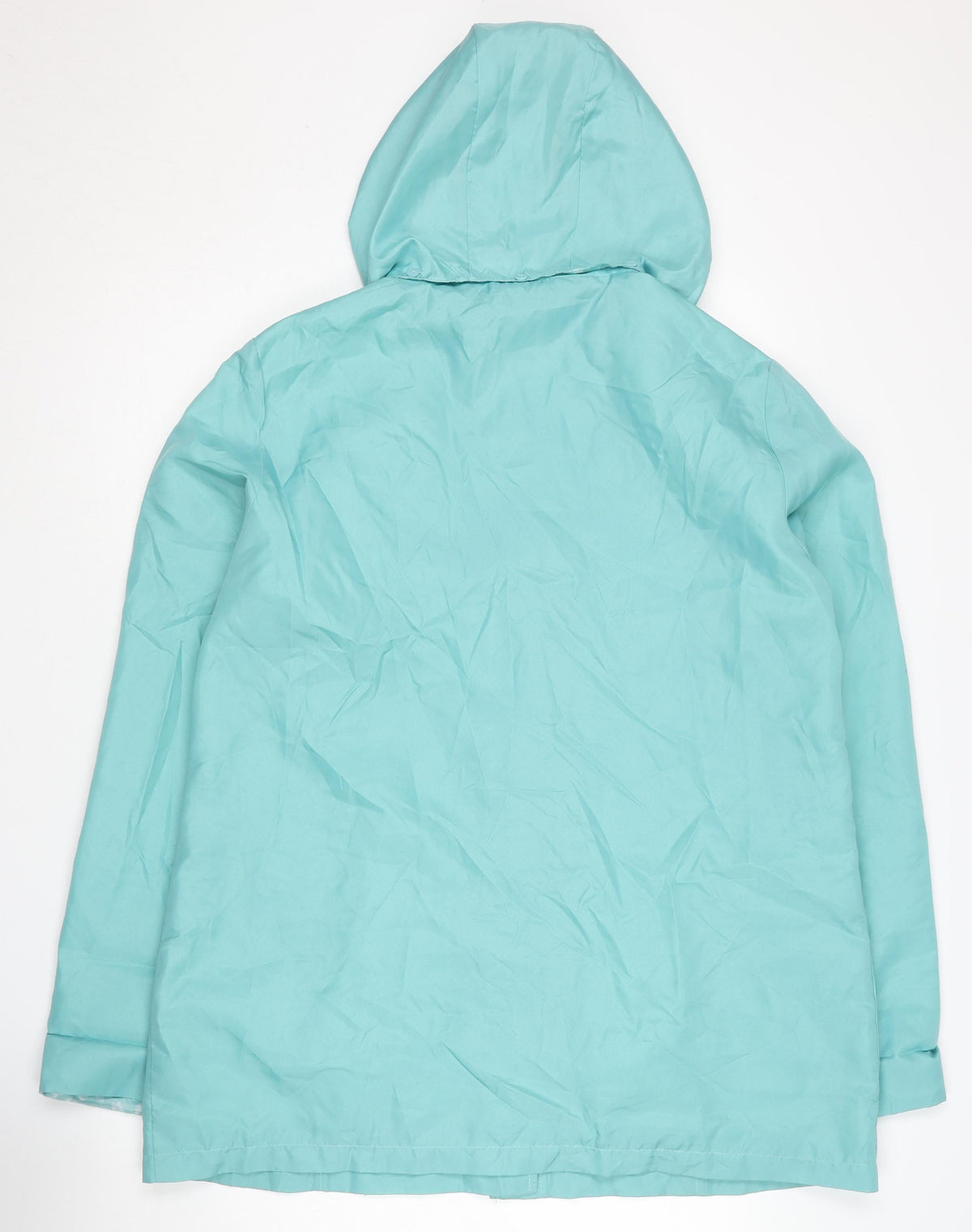 Anne De Lancay Women's Blue Hooded Jacket Size 16