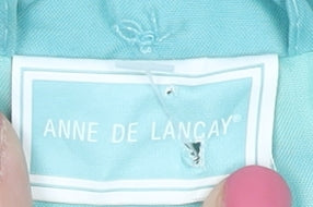 Anne De Lancay Women's Blue Hooded Jacket Size 16