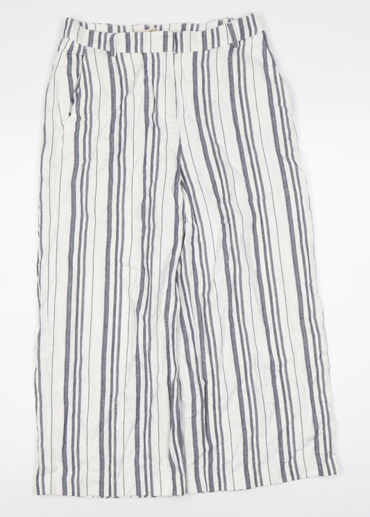 Esprit Women's Multicoloured Striped Trousers Size 4