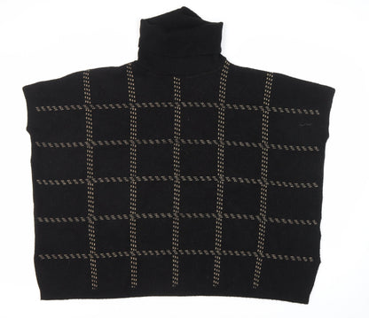 New Look Women's Black Roll Neck Sleeveless Jumper