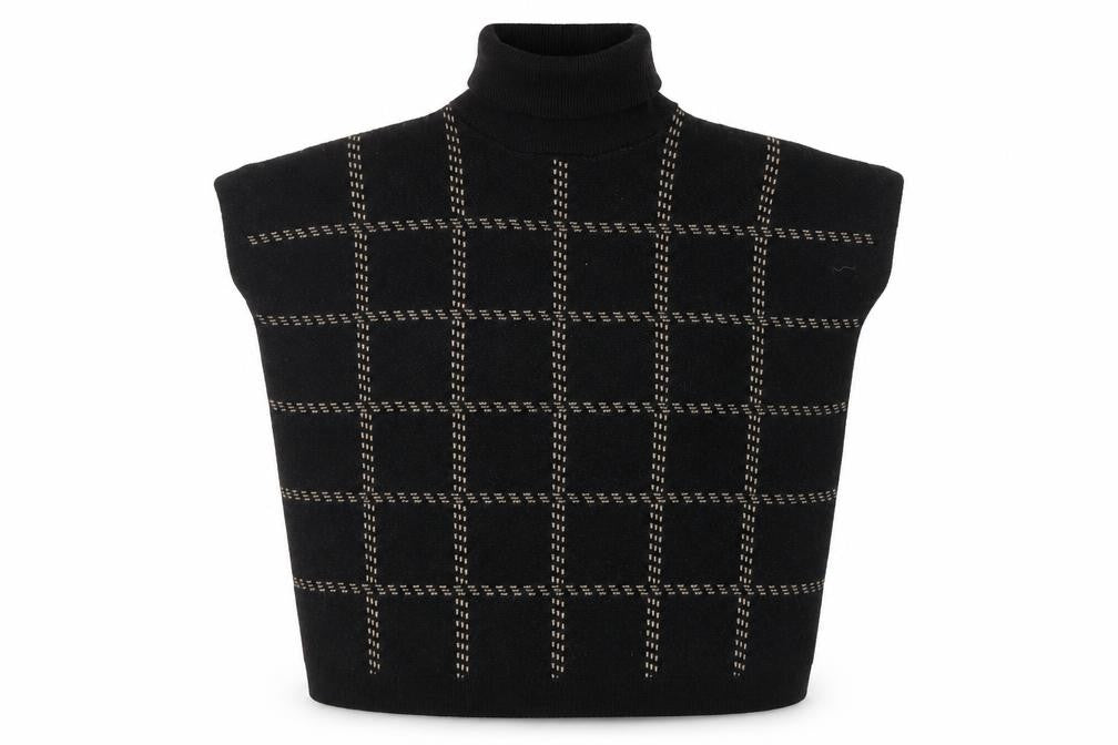New Look Women's Black Roll Neck Sleeveless Jumper
