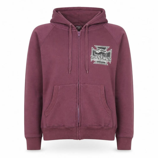 Lady Fit Purple Full Zip Hoodie - Women M/L