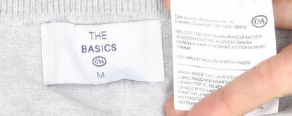 Close-up detail of C&A Women's Grey Polka Dot Cardigan M