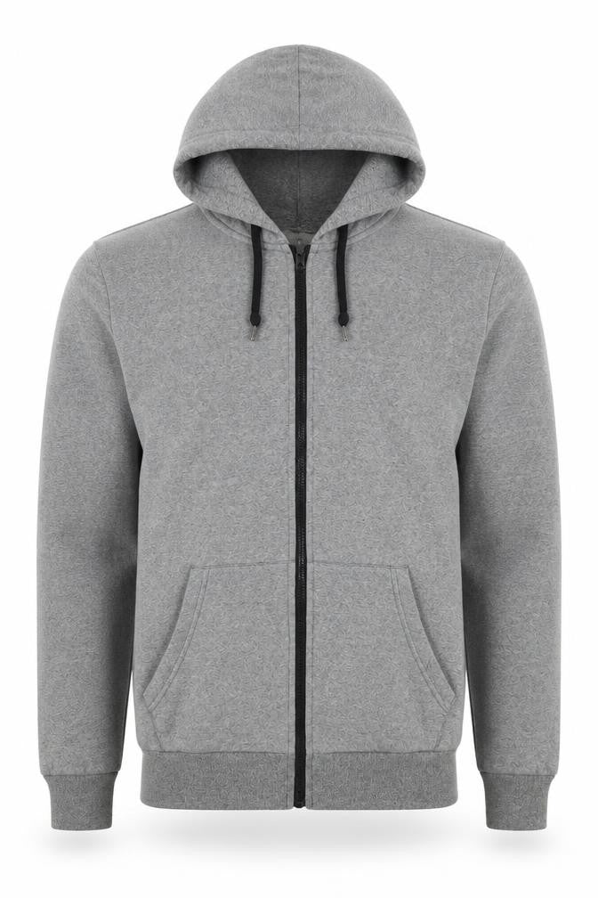 Topman Grey Full Zip Hoodie - Size S
