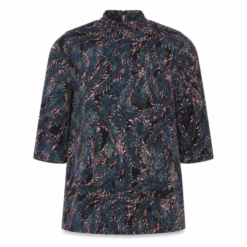 Apricot Women's Multicoloured Mock Neck Top Size 12