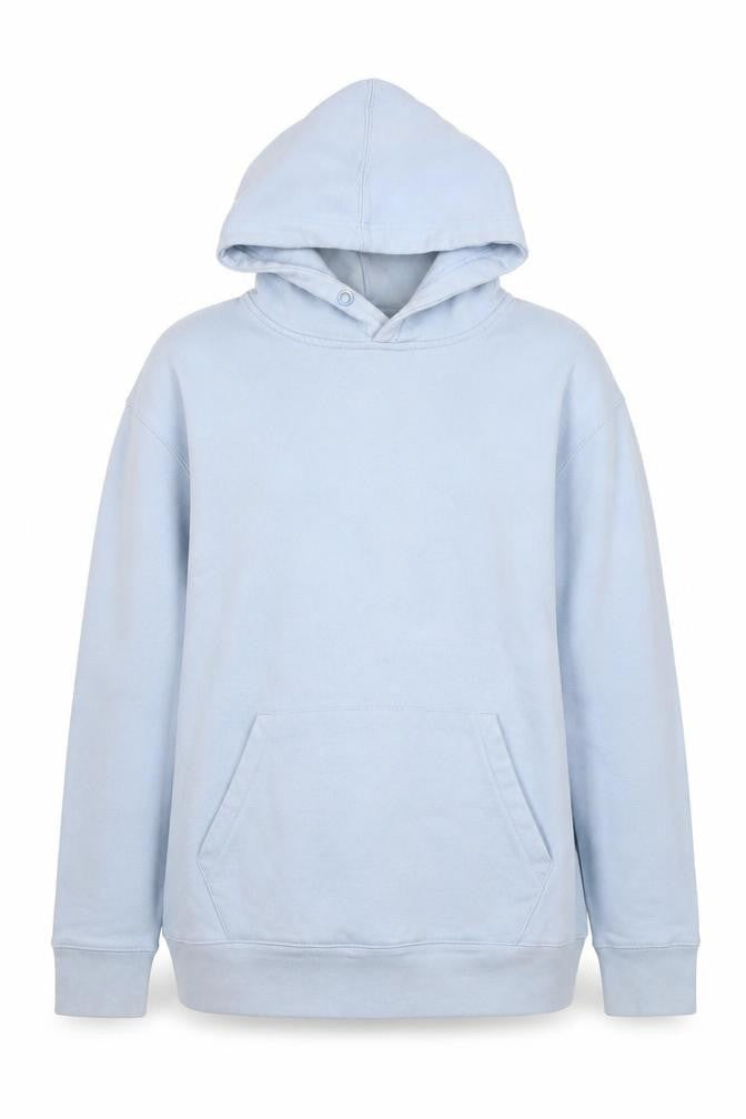 Pull&Bear Unisex Blue Hoodie, Size 12, Cotton Blend