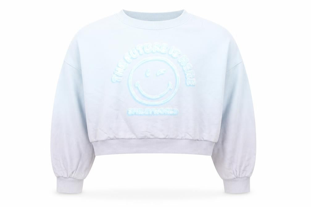 Marks & Spencer Girls Blue Smiley World Sweatshirt 13-14 Years