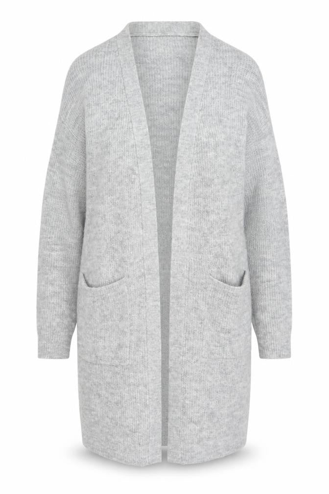 New Look Women's Grey Open Front Cardigan Size S