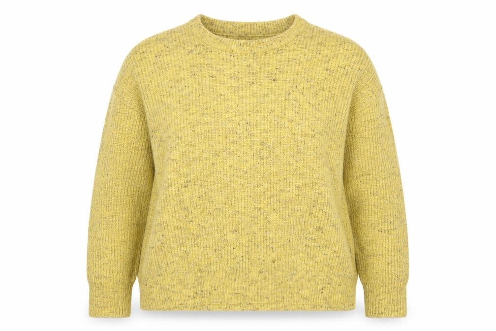 Bik Bok Women's Yellow Wool Blend XL Pullover