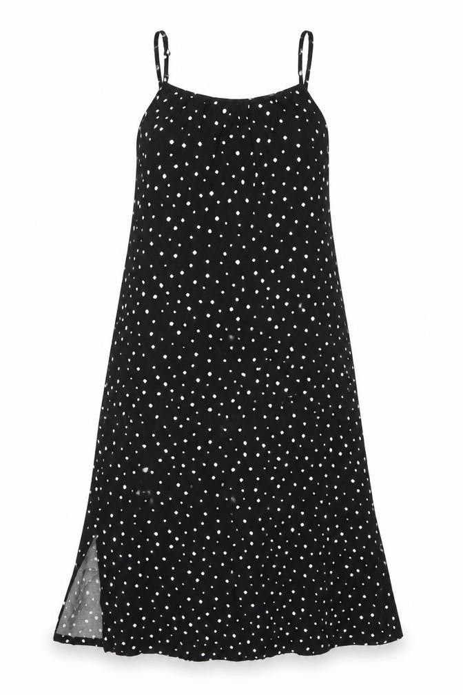 Marks & Spencer Women's Black Polka Dot Dress Size 8