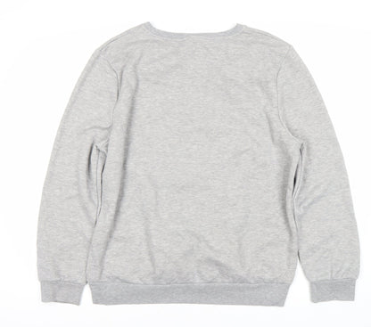 Preloved Disney Women’s Grey Pullover Sweatshirt, Size 14 - Back