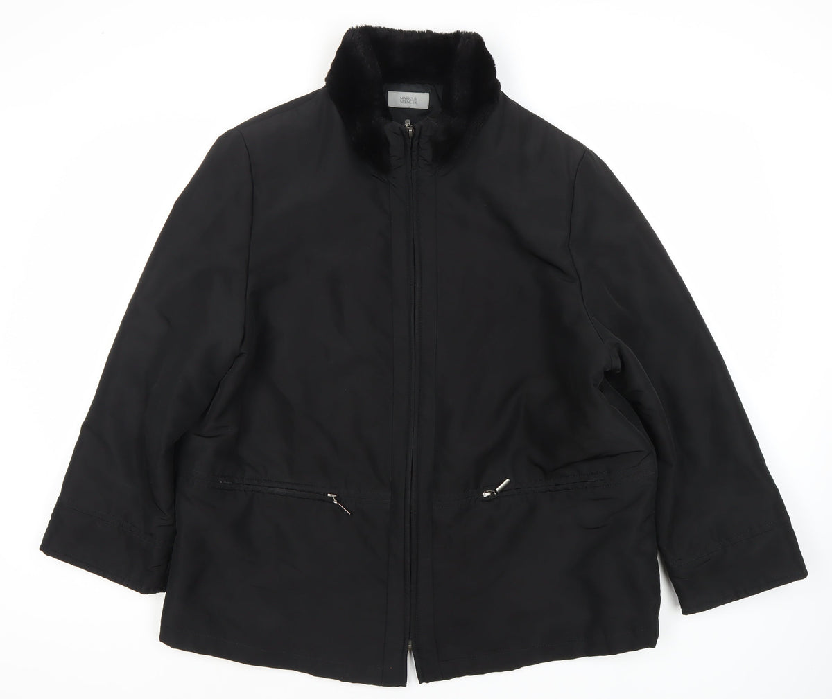 Marks & Spencer Women's Black Regular Fit Jacket 18