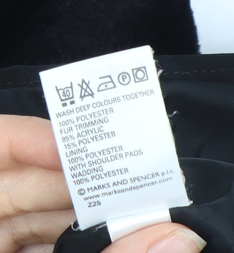 Marks & Spencer Women's Black Regular Fit Jacket 18